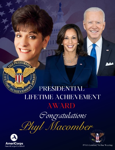 Phyl Macomber Presidential Lifetime Achievement Award