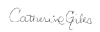 catherine giles sign