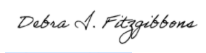 signature of Debra Fitzgibbons