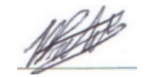 Signature of Haseena Patel